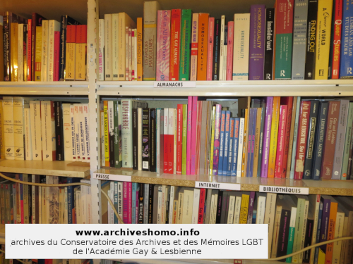 Collection du Conservatoire des Archives LGBTQI et des Mémoires LGBTQI de l'Académie Gay et Lesbienne