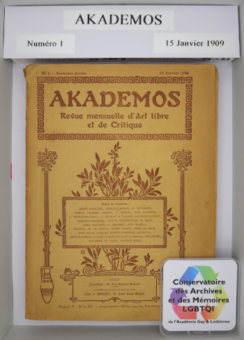 Num&eacute;ro 1 AKADEMOS 15 janvier 1909