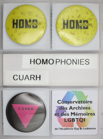 Collection de badges HomoPhonies CUARH