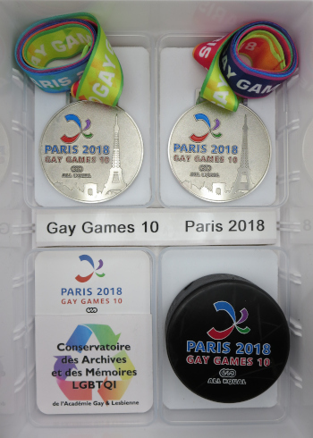 Collection palet et m&eacute;dailles Gay Games 10 - Paris 2018