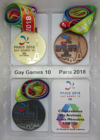 Collection m&eacute;dailles Gay Games 10 - Paris 2018