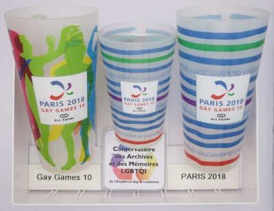 Collection de gobelets Gay Games 10 - Paris 2018
