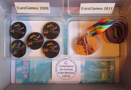 Collection EuroGames 2008 Barcelona et médaille Euro Games Rotterdam 2011